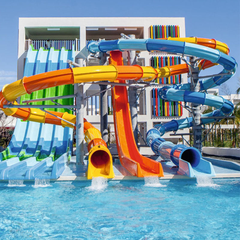 Spiral Water Slide for Water Parks - Family Raft Ride