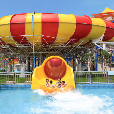 Dual Slide Raft High-Capacity Double Behemoth Bowl Slide for Water Parks